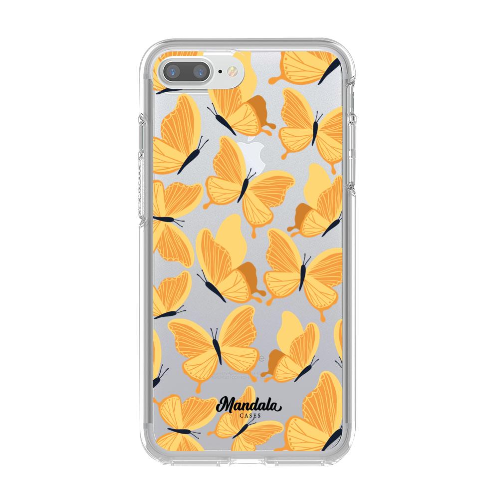 Estuches para iphone 7 plus - Yellow Butterflies Case  - Mandala Cases