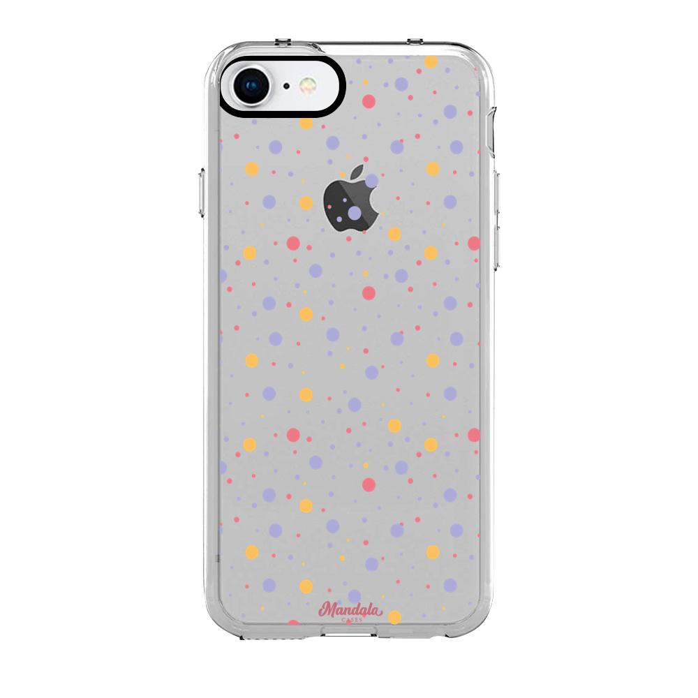 Case para iphone SE 2020 puntos de coloridos-  - Mandala Cases