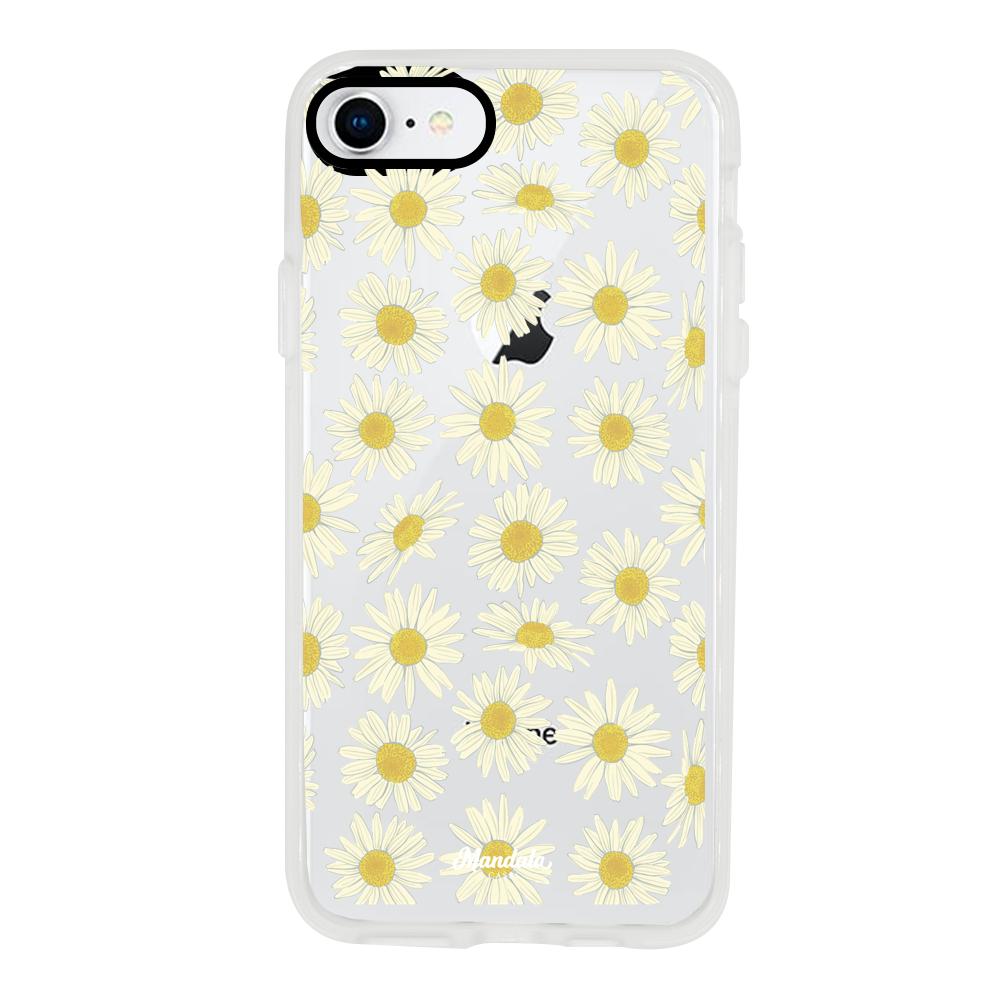 Case para iphone SE 2020 Funda Pequeñas Margaritas - Mandala Cases