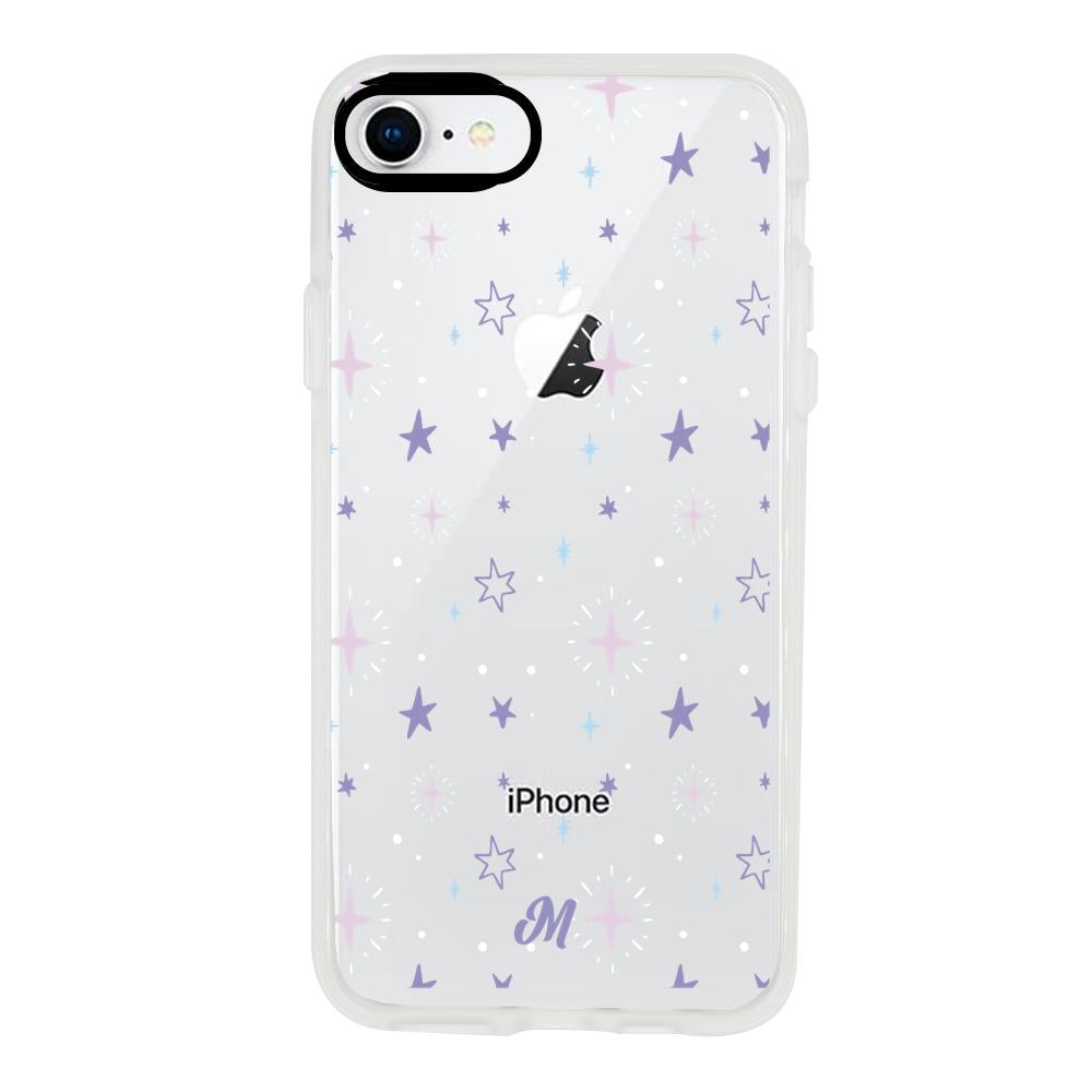 Case para iphone SE 2020 Funda Estrellas Moradas - Mandala Cases