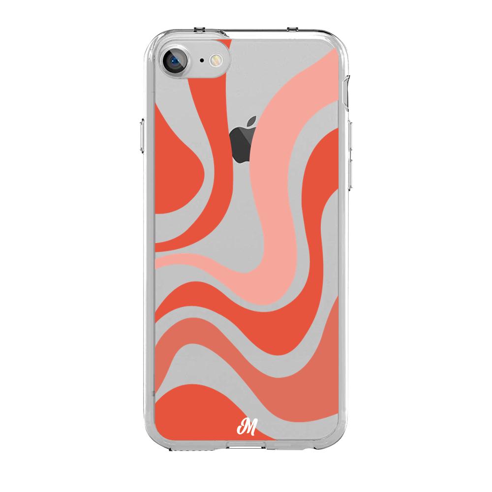 Case para iphone SE 2020 Groovy rojo - Mandala Cases
