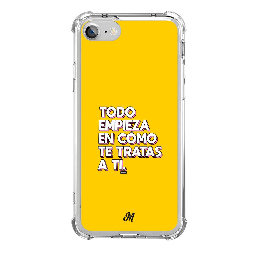 Estuches para iphone SE 2020 - Empieza por ti Yellow Case  - Mandala Cases