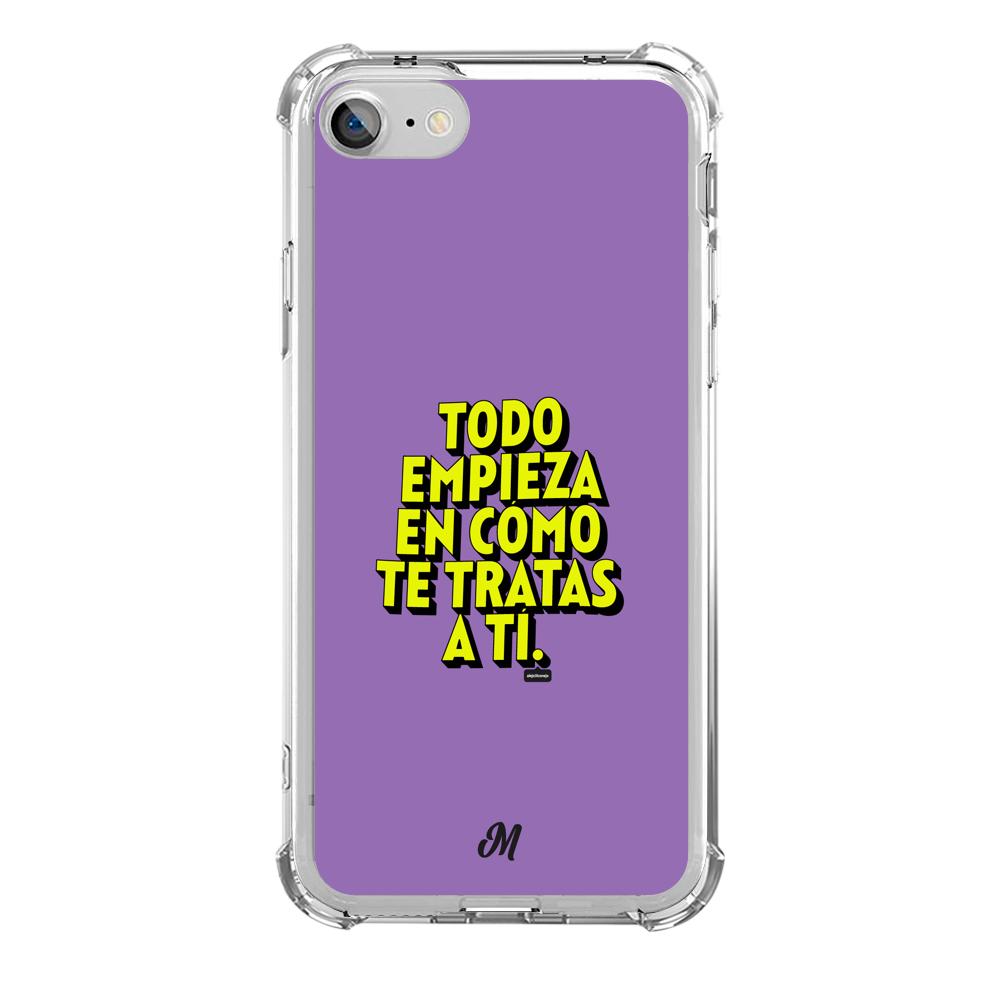 Estuches para iphone SE 2020 - Empieza por ti Purple Case  - Mandala Cases