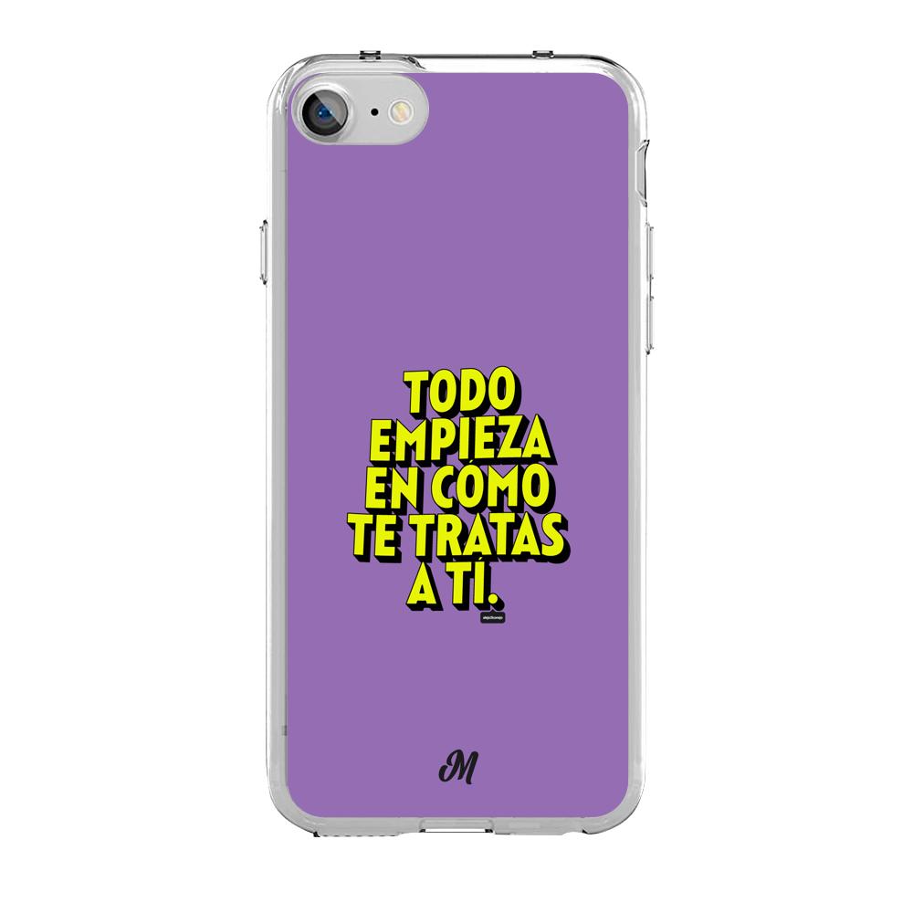 Estuches para iphone SE 2020 - Empieza por ti Purple Case  - Mandala Cases