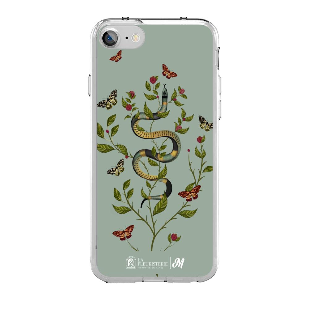 Case para iphone SE 2020 Snake Flowers Menta - Mandala Cases