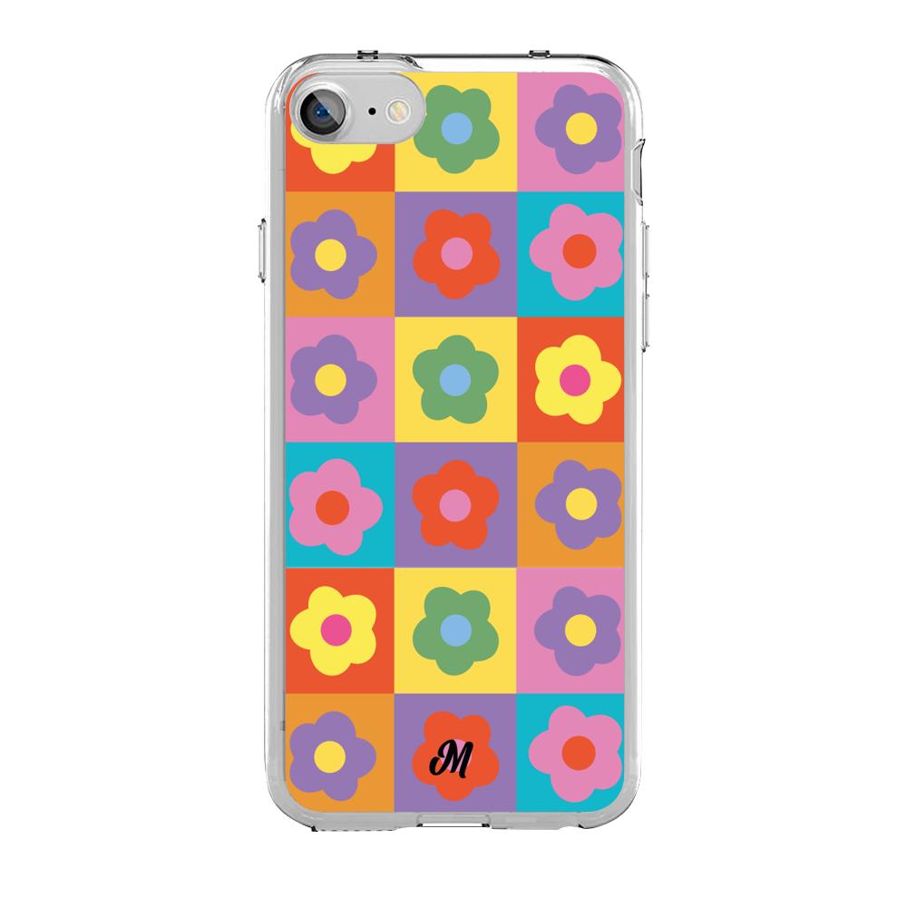 Case para iphone SE 2020 Colors and Flowers - Mandala Cases