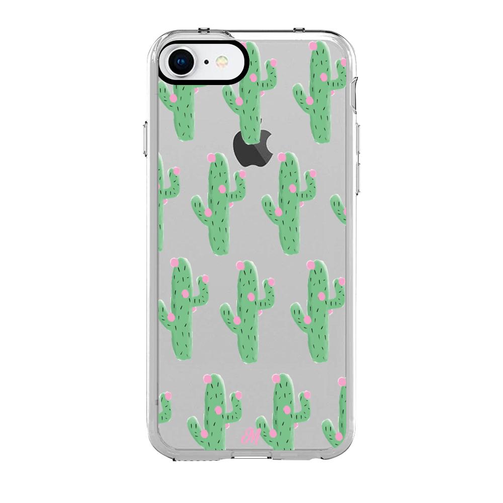 Case para iphone SE 2020 Cactus Con Flor Rosa  - Mandala Cases