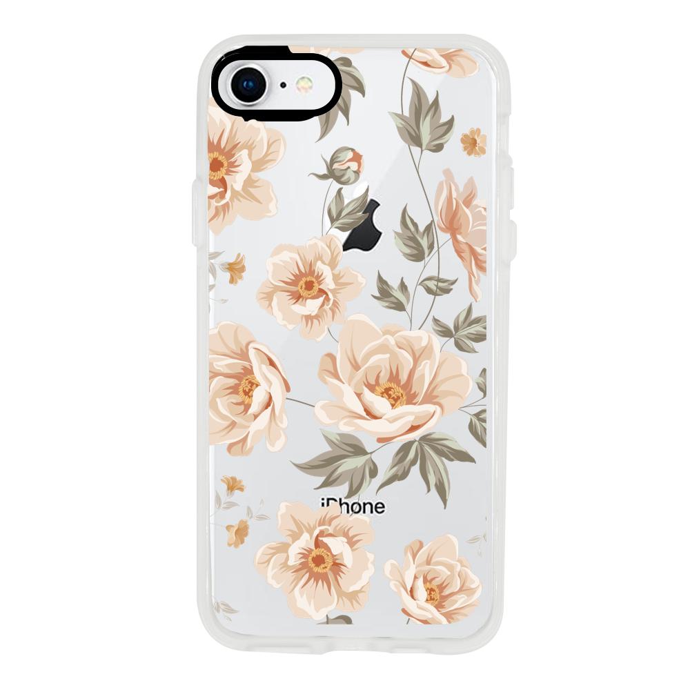 Case para iphone SE 2020 de Flores Beige - Mandala Cases