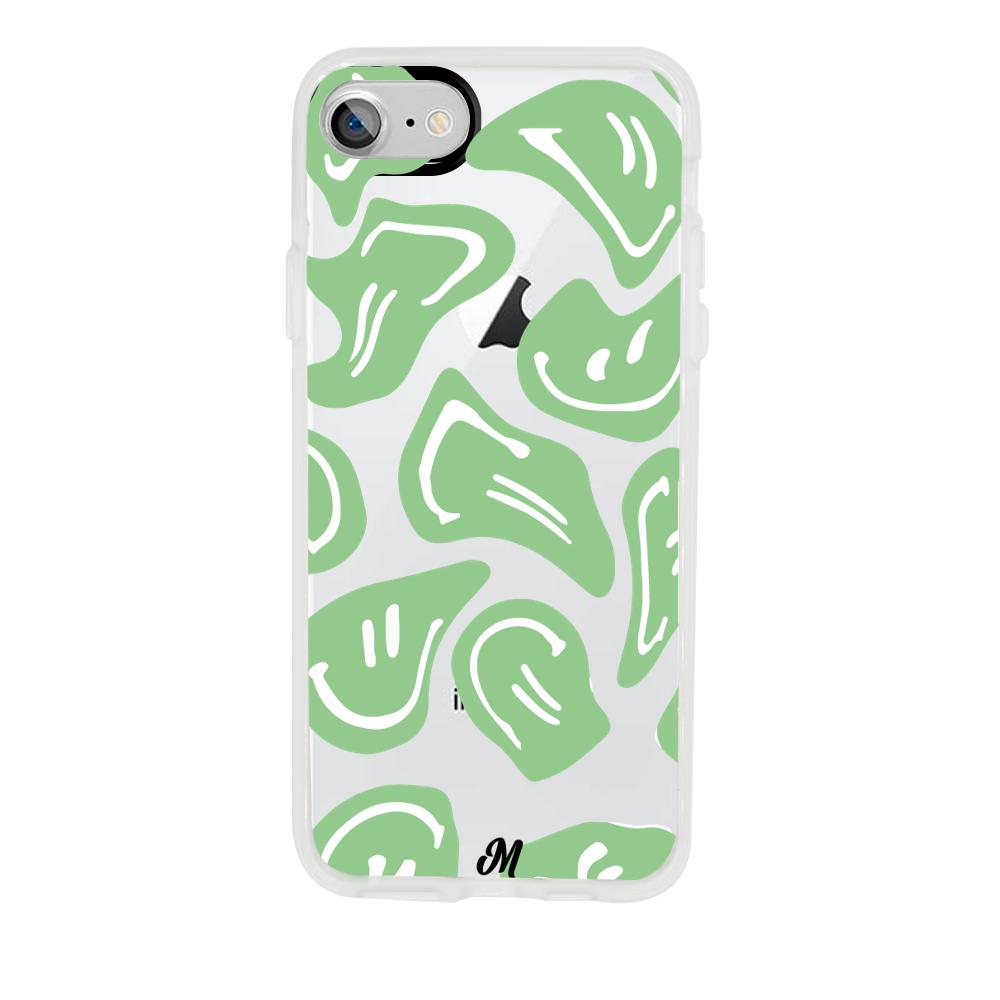 Case para iphone SE 2020 Happy Face Verde-  - Mandala Cases