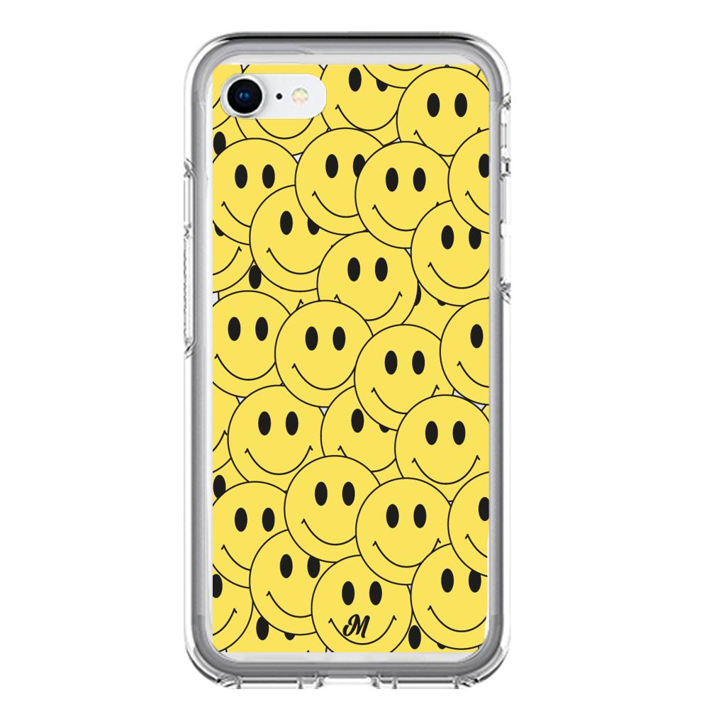 Case para iphone SE 2020 Yellow happy faces - Mandala Cases