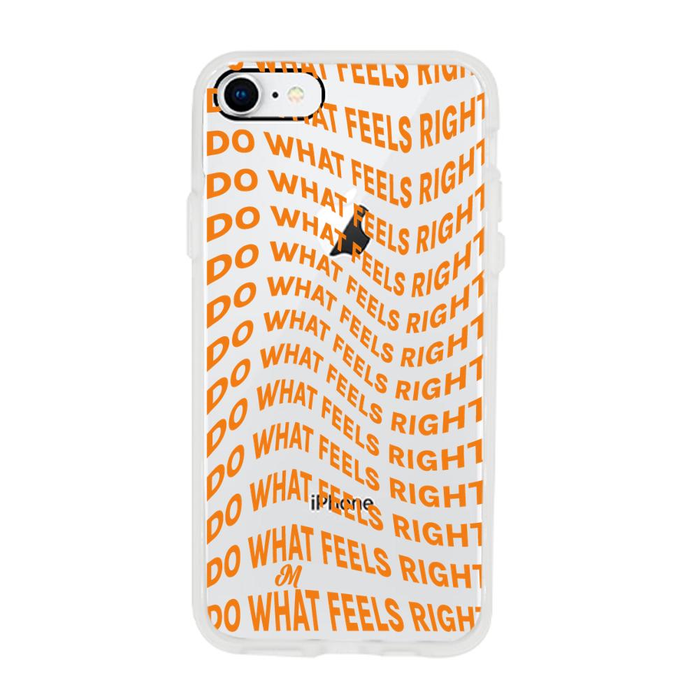 Case para iphone SE 2020 Do What Feels Right - Mandala Cases