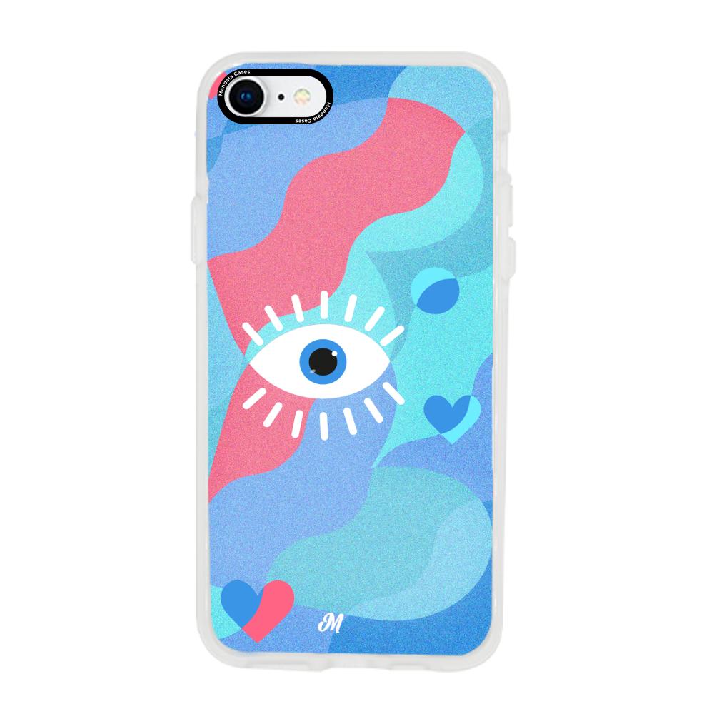 Case para iphone SE 2020 Amor azul - Mandala Cases