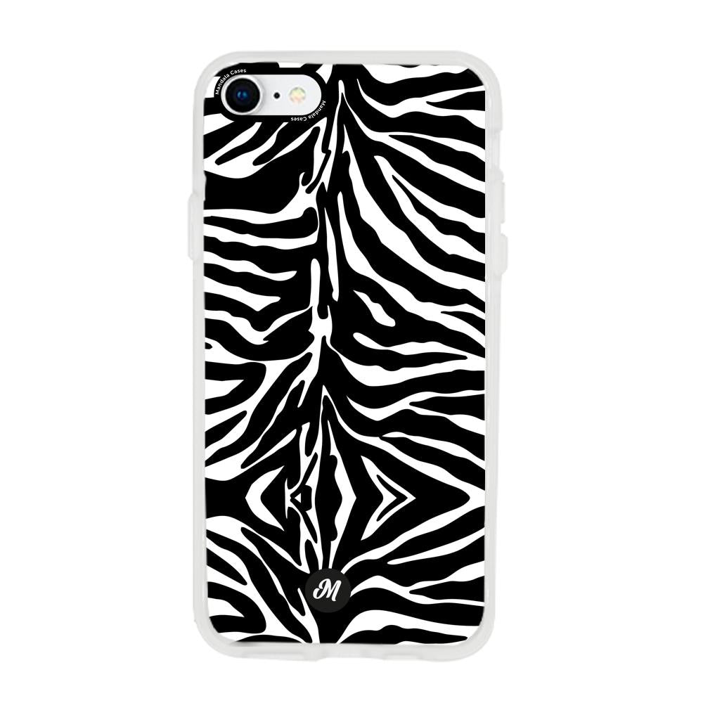 Cases para iphone SE 2020 Minimal zebra - Mandala Cases