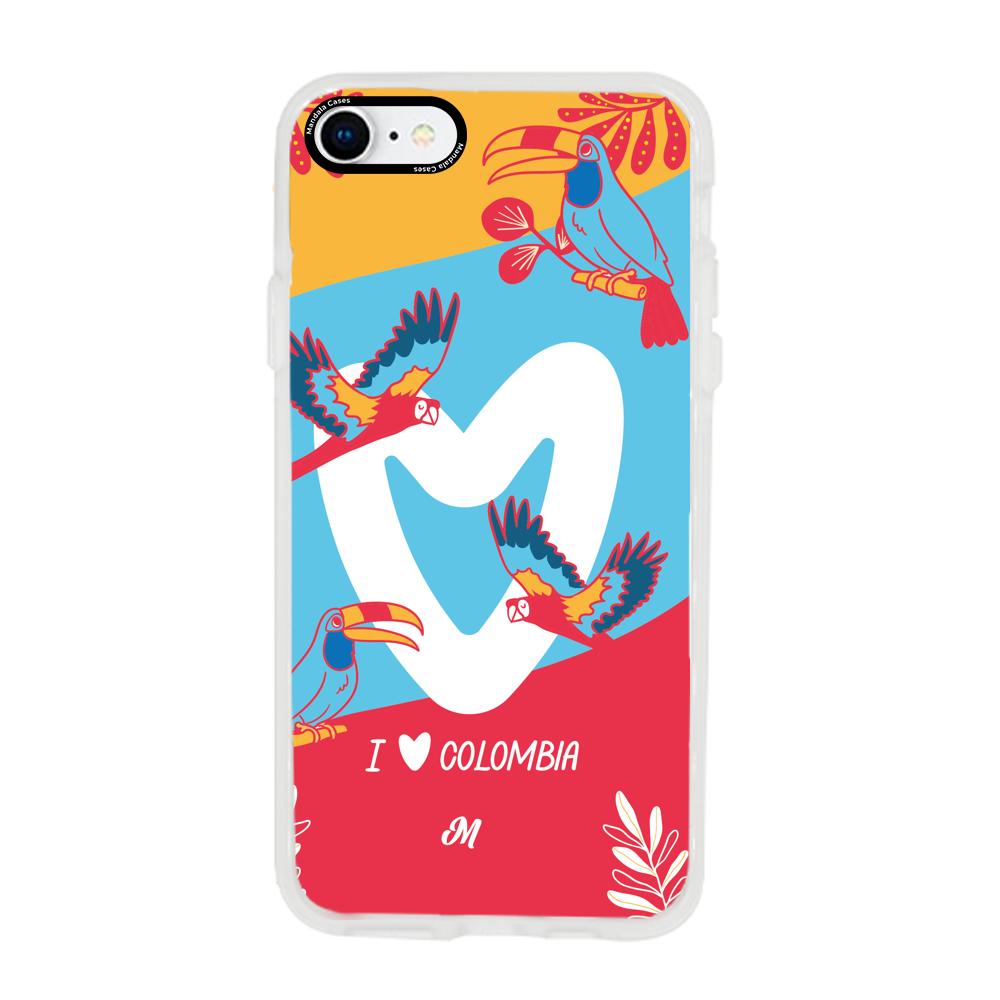 Cases para iphone SE 2020 I LOVE COLOMBIA - Mandala Cases
