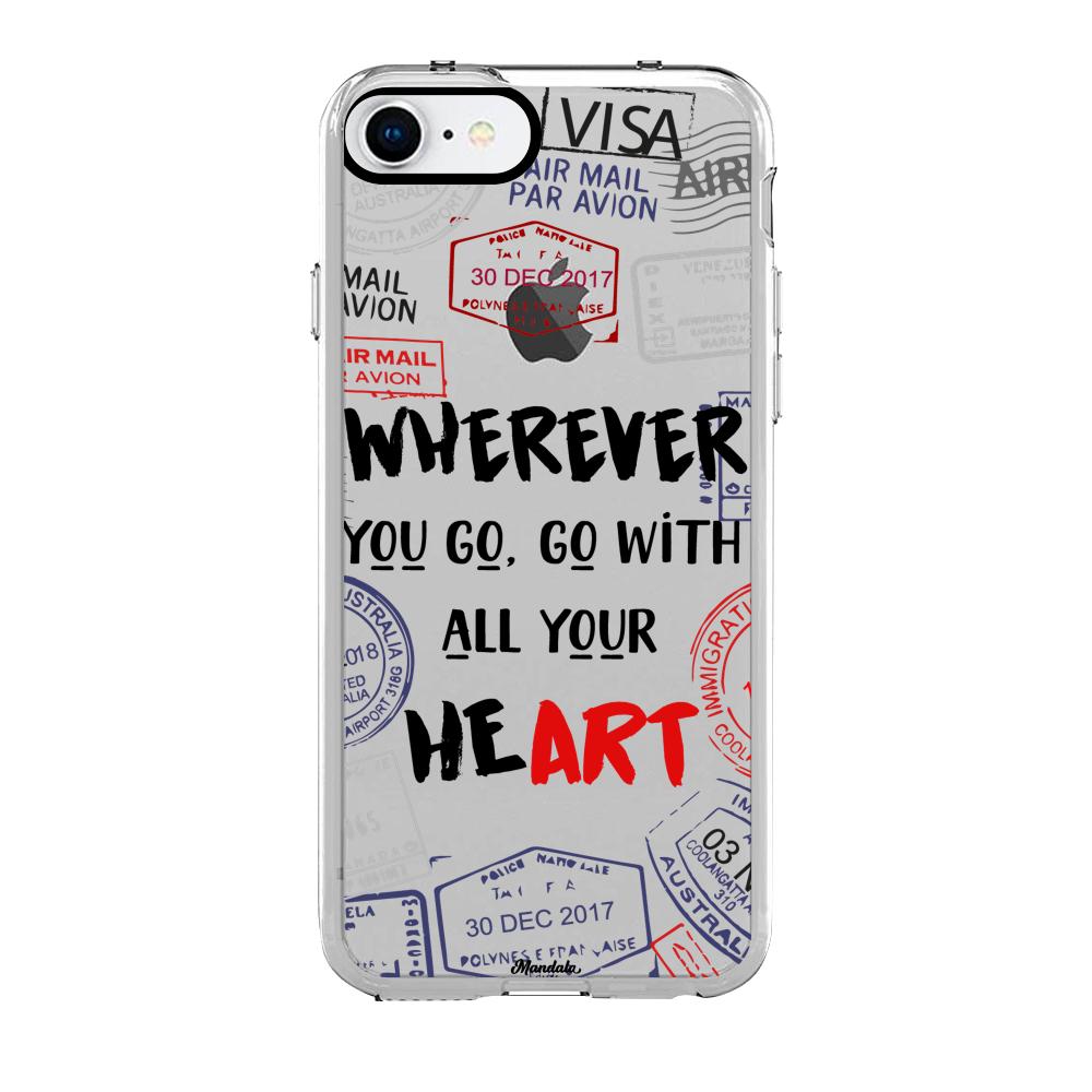 Case para iphone SE 2020 Go With Your Heart - Mandala Cases