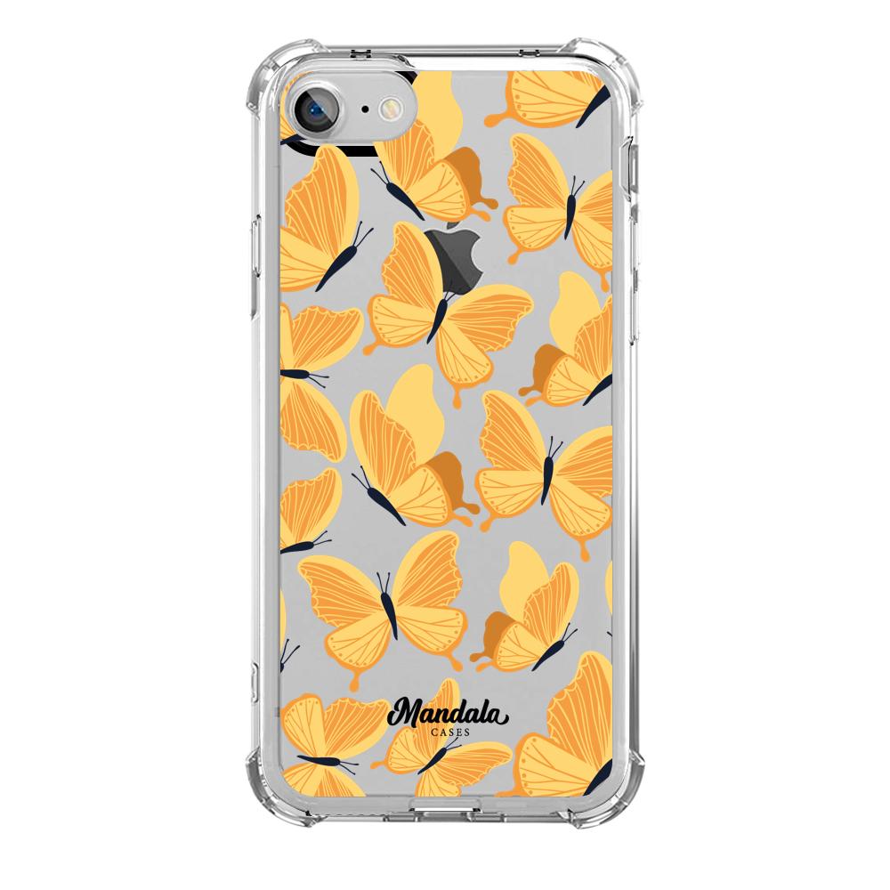 Estuches para iphone SE 2020 - Yellow Butterflies Case  - Mandala Cases