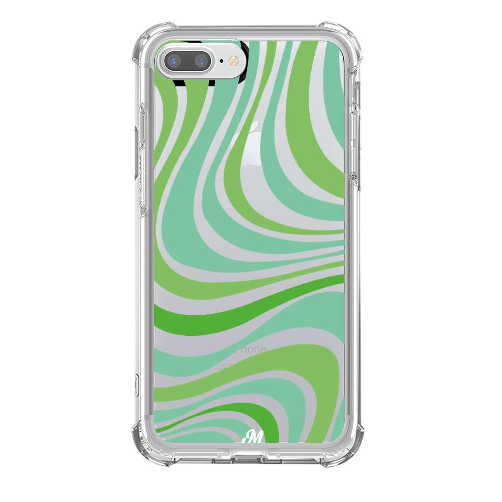 Case para iphone 8 plus Groovy verde - Mandala Cases