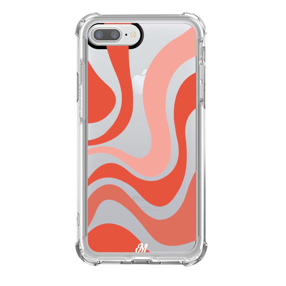 Case para iphone 8 plus Groovy rojo - Mandala Cases