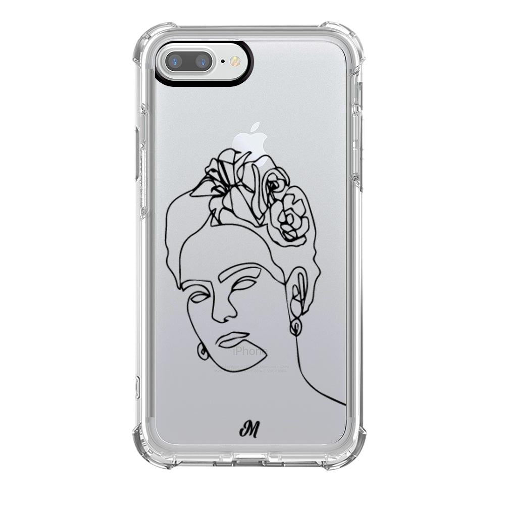 Estuches para iphone 8 plus - Frida Line Art Case  - Mandala Cases