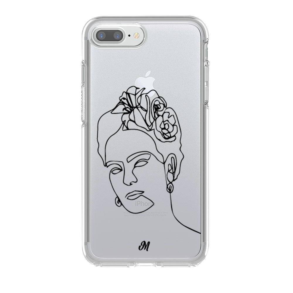 Estuches para iphone 8 plus - Frida Line Art Case  - Mandala Cases