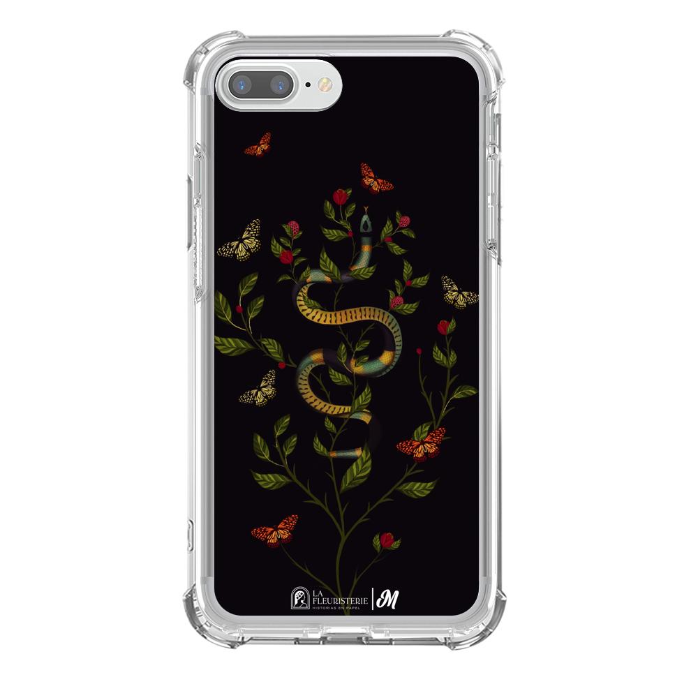 Case para iphone 8 plus Sanke Flowers Negra - Mandala Cases
