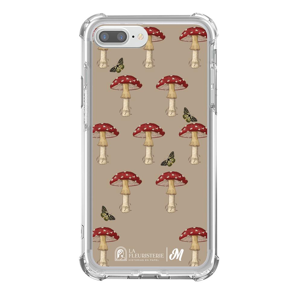 Case para iphone 8 plus Hongo Patrón Crema - Mandala Cases