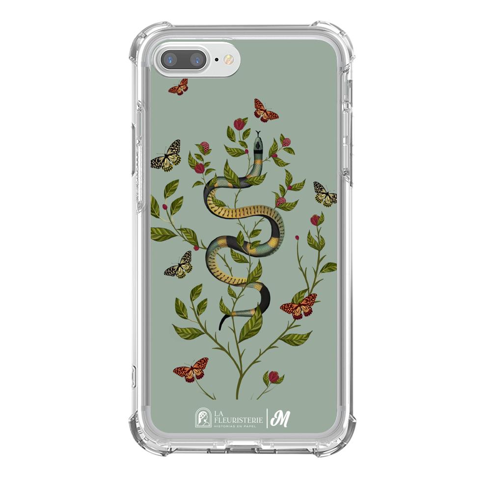 Case para iphone 8 plus Snake Flowers Menta - Mandala Cases