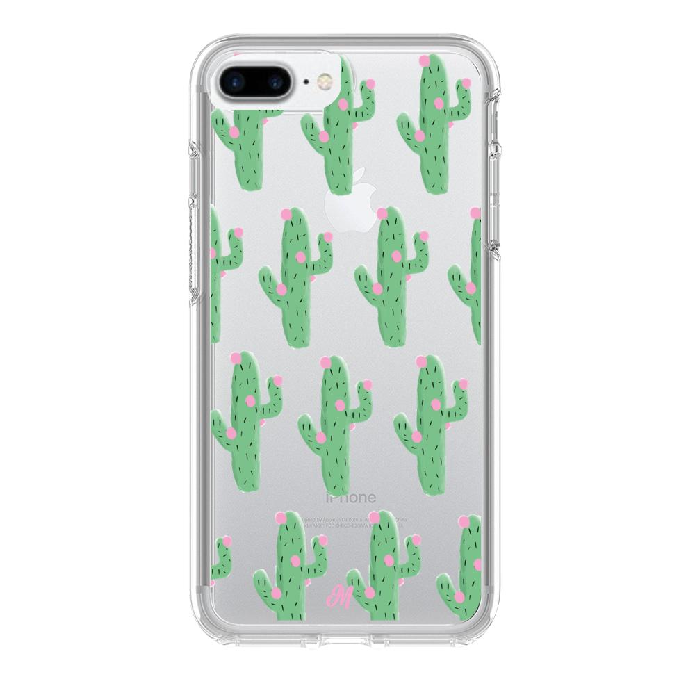 Case para iphone 8 plus Cactus Con Flor Rosa  - Mandala Cases