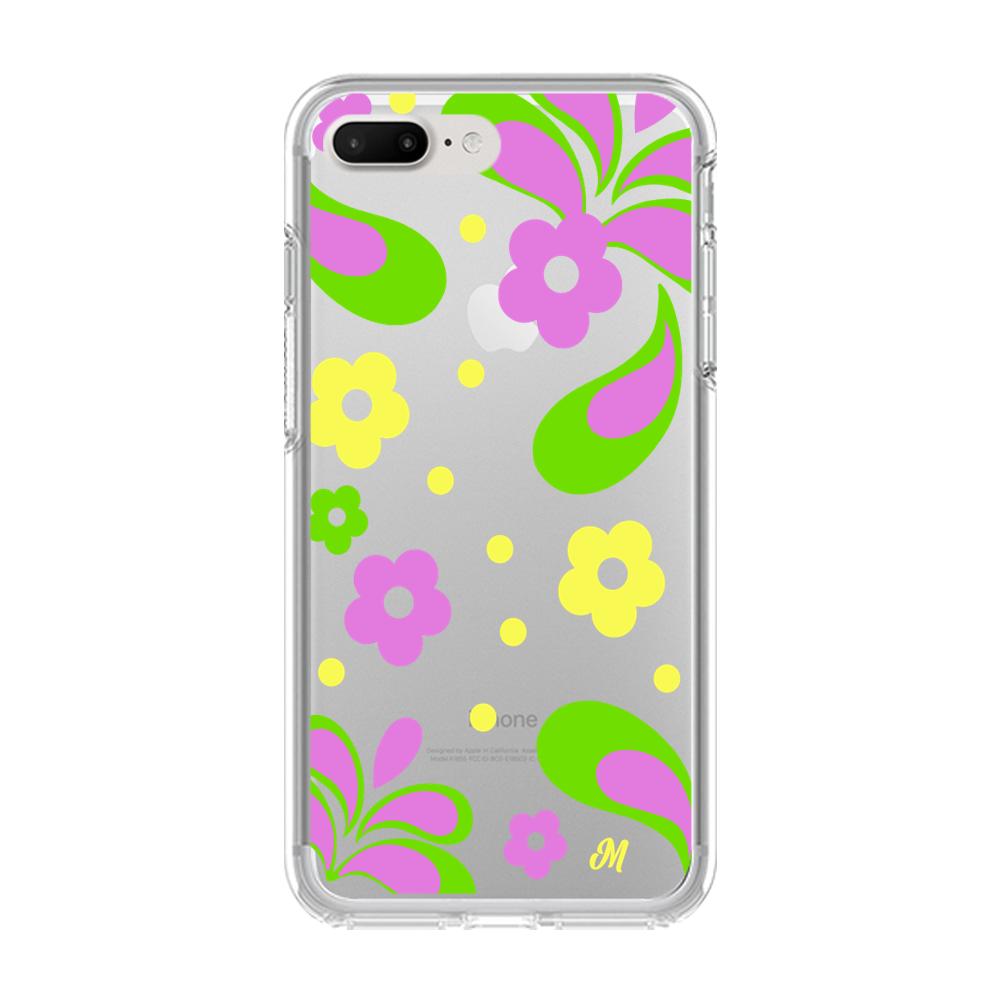 Case para iphone 8 plus Flores moradas aesthetic - Mandala Cases