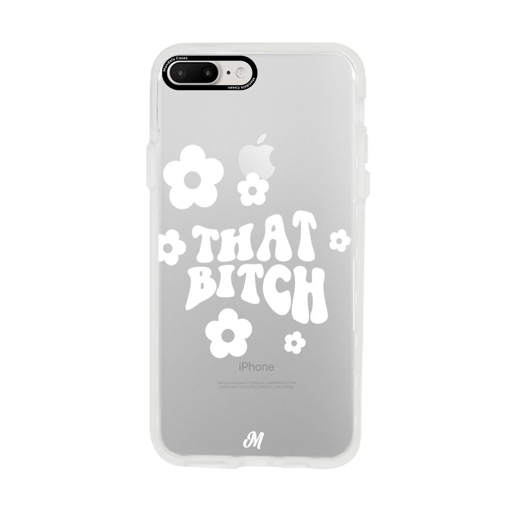 Case para iphone 8 plus That bitch blanco - Mandala Cases