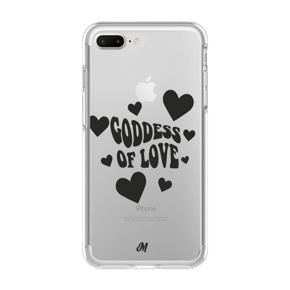 Case para iphone 8 plus Goddess of love negro - Mandala Cases