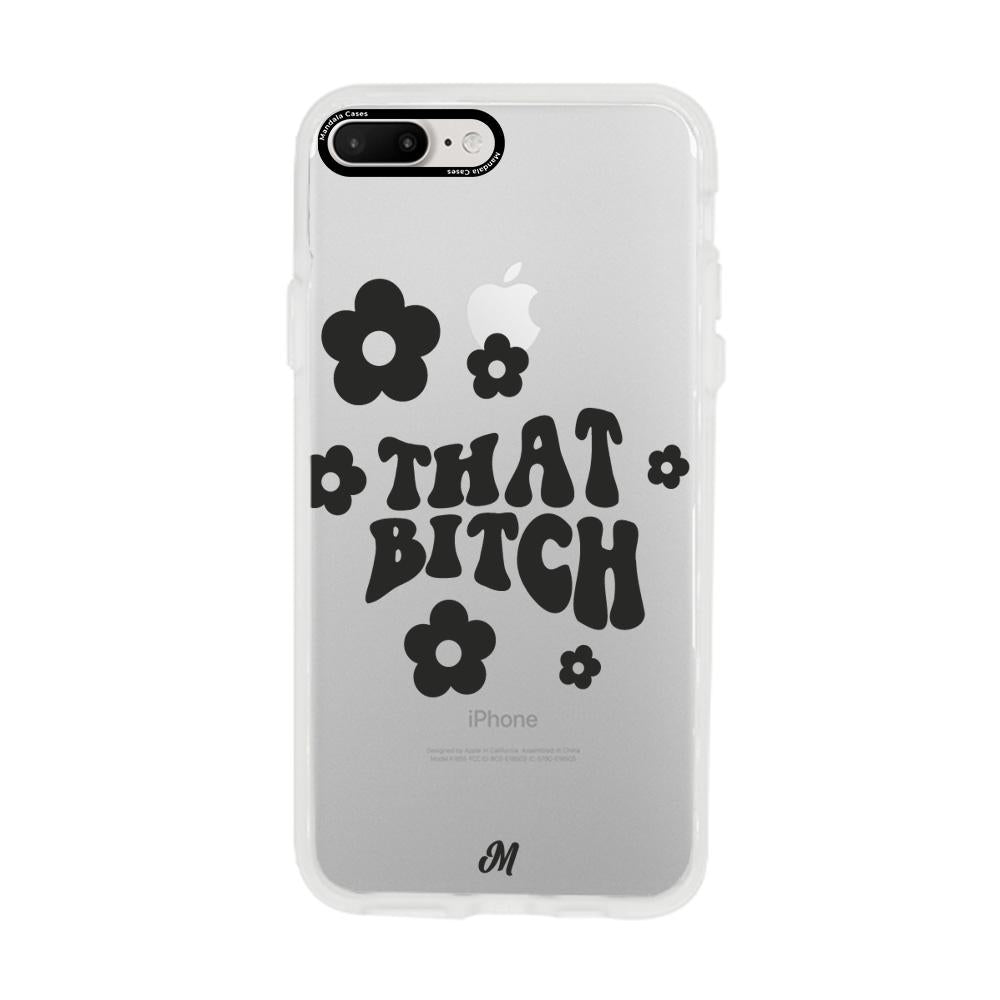 Case para iphone 8 plus that bitch negro - Mandala Cases