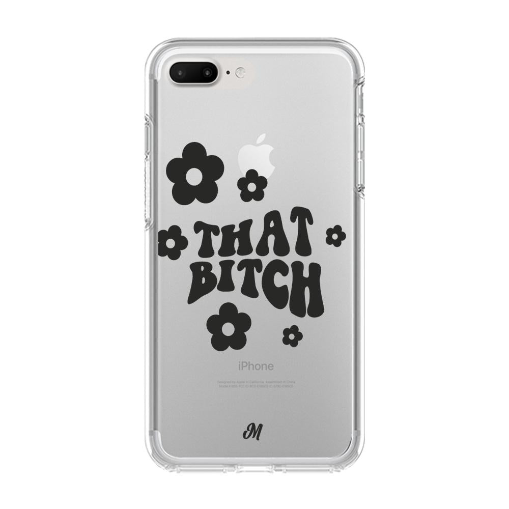 Case para iphone 8 plus that bitch negro - Mandala Cases