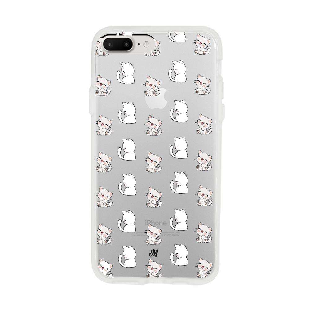 Case para iphone 8 plus Little Cats - Mandala Cases