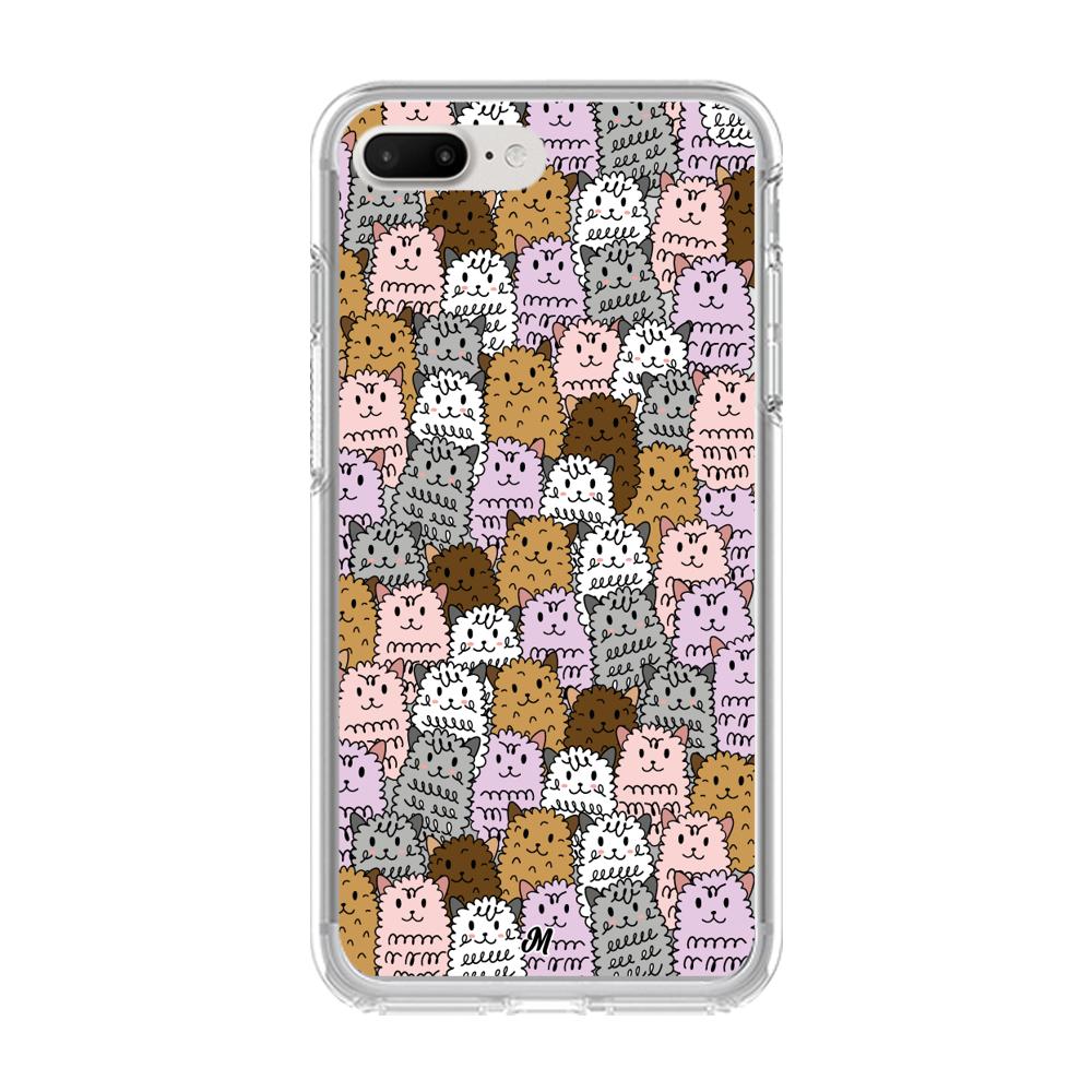 Case para iphone 8 plus Ovejas coloridas - Mandala Cases