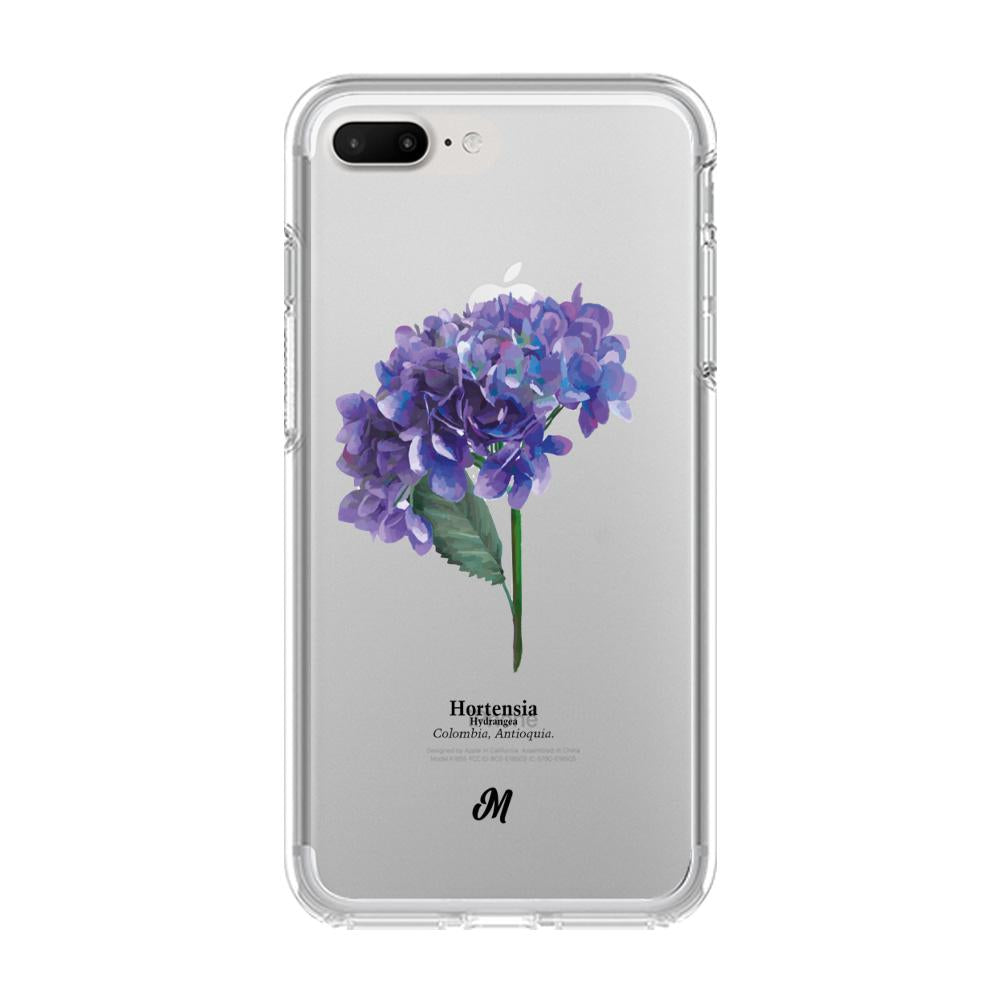 Case para iphone 8 plus Hortensia lila - Mandala Cases