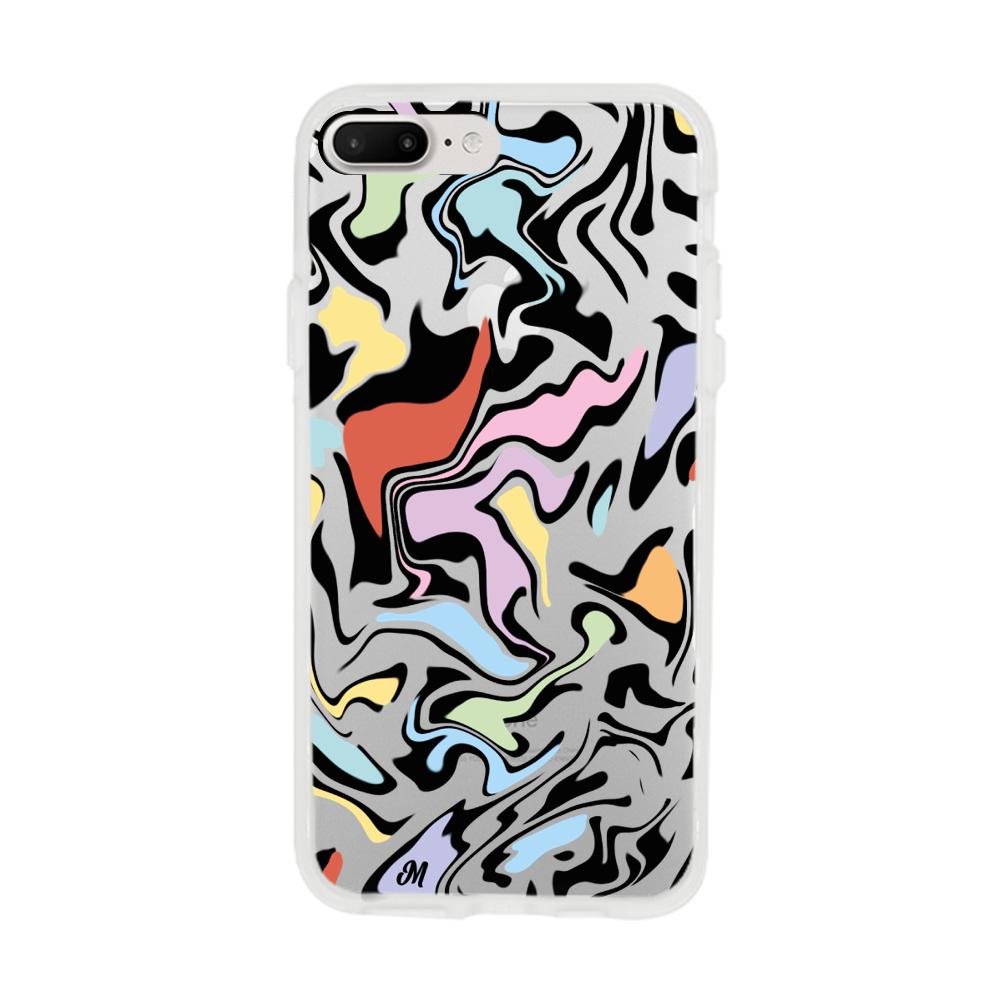 Case para iphone 8 plus Lineas coloridas - Mandala Cases