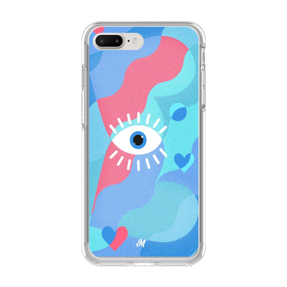 Case para iphone 8 plus Amor azul - Mandala Cases