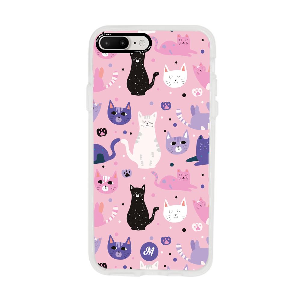 Cases para iphone 8 plus Cat case Remake - Mandala Cases