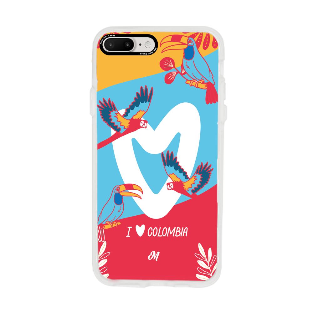 Cases para iphone 8 plus I LOVE COLOMBIA - Mandala Cases