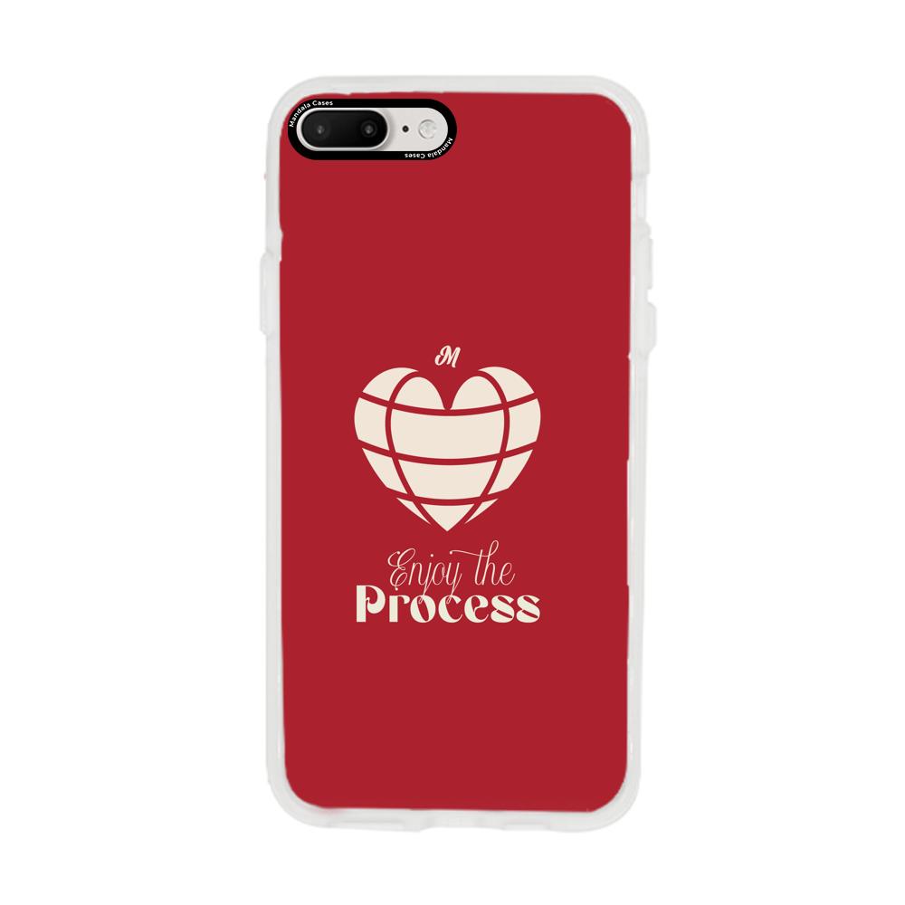 Cases para iphone 8 plus ENJOY THE PROCESS - Mandala Cases