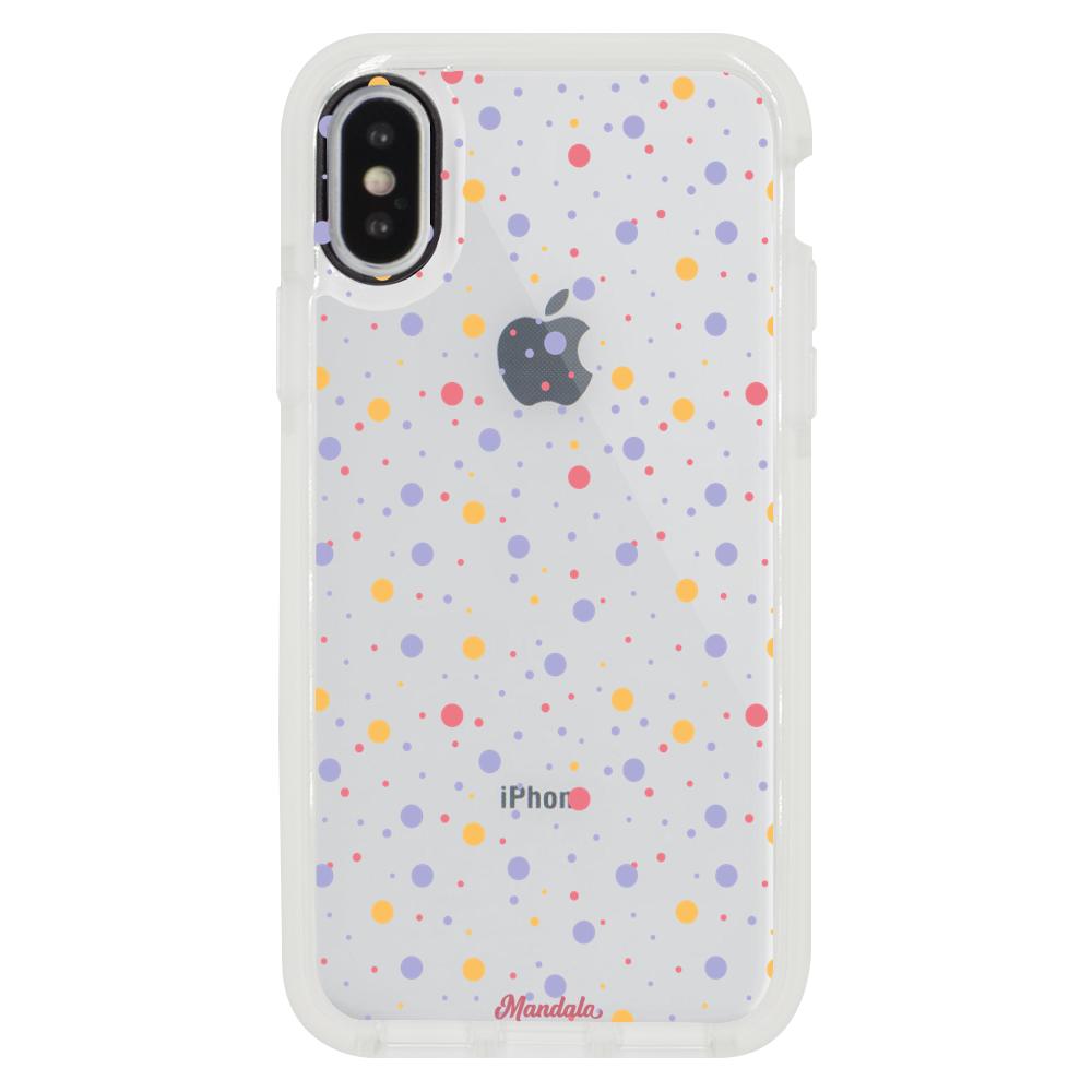 Case para iphone x puntos de coloridos-  - Mandala Cases