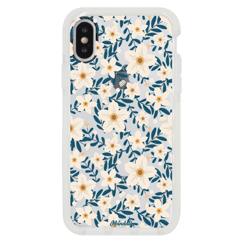 Case para iphone x Funda Flores Blancas - Mandala Cases