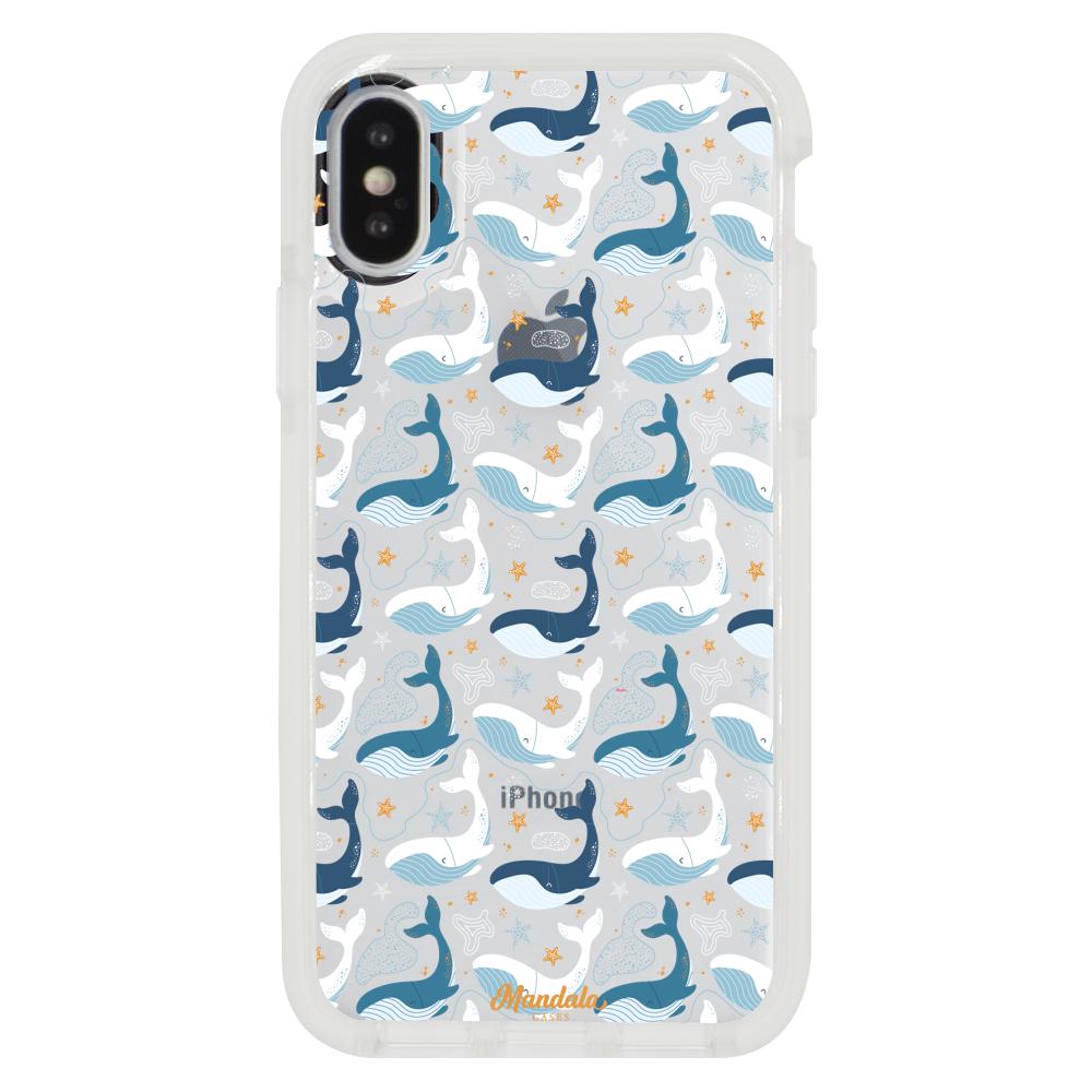 Case para iphone x Funda Pequeñas Ballenas - Mandala Cases