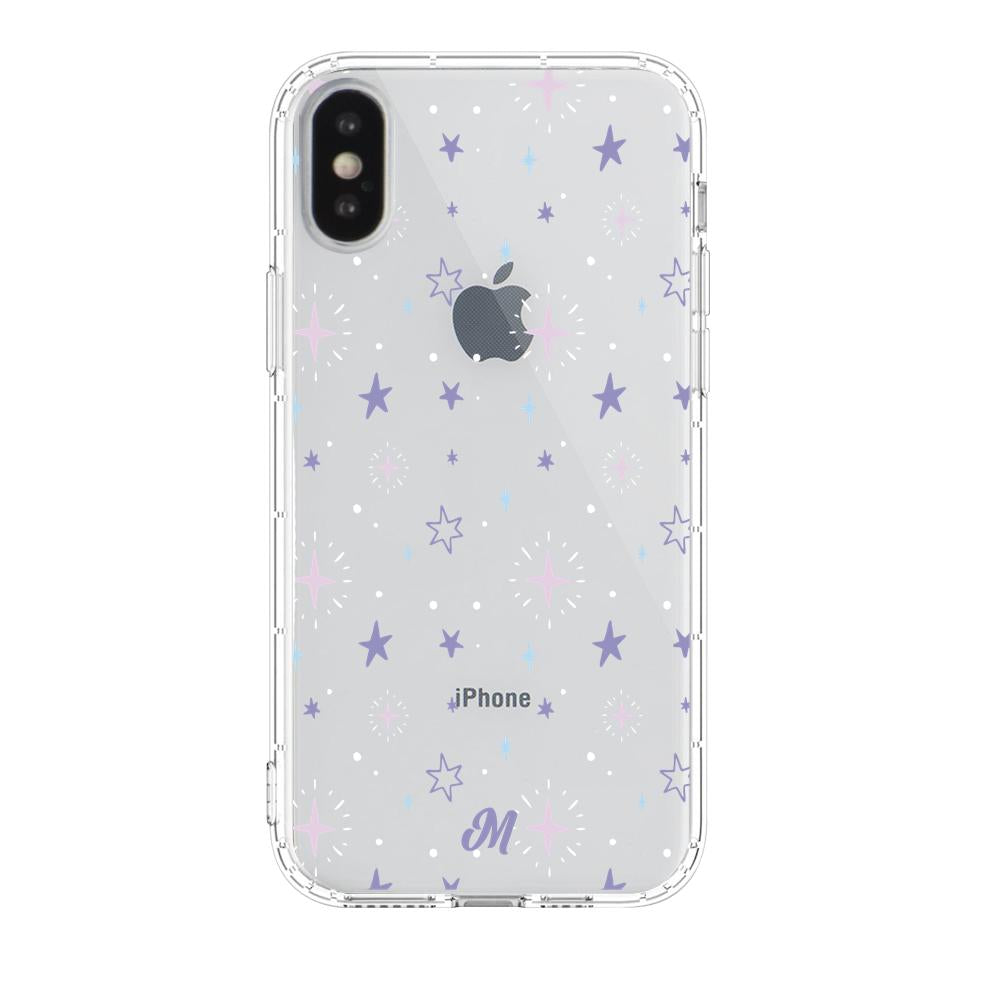 Case para iphone x Funda Estrellas Moradas - Mandala Cases