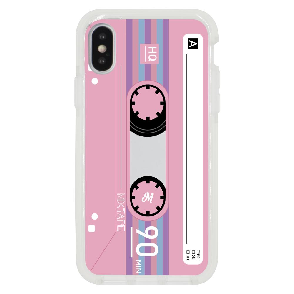 Case para iphone x Funda Cassette Rosa - Mandala Cases
