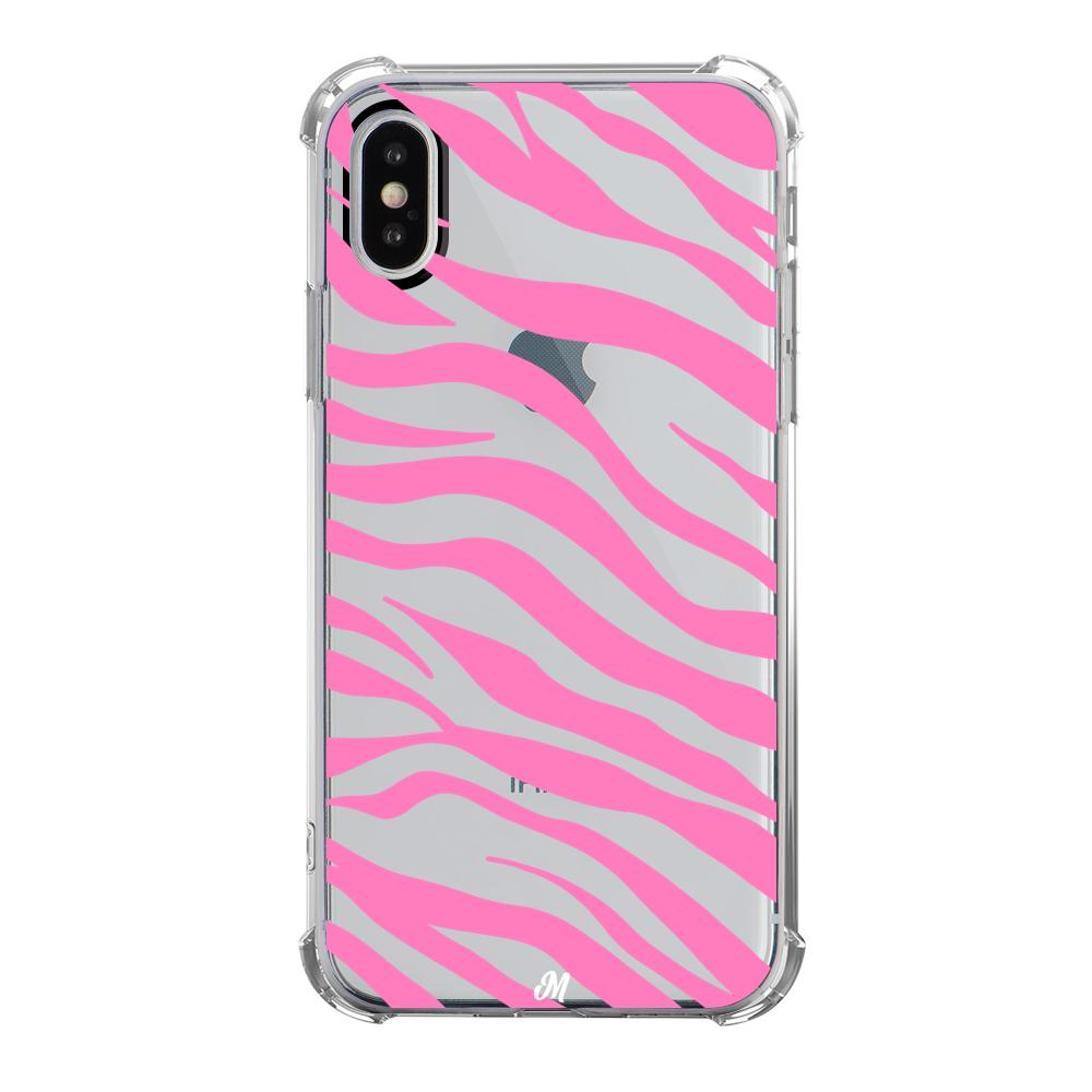 Case para iphone x Zebra Rosada - Mandala Cases