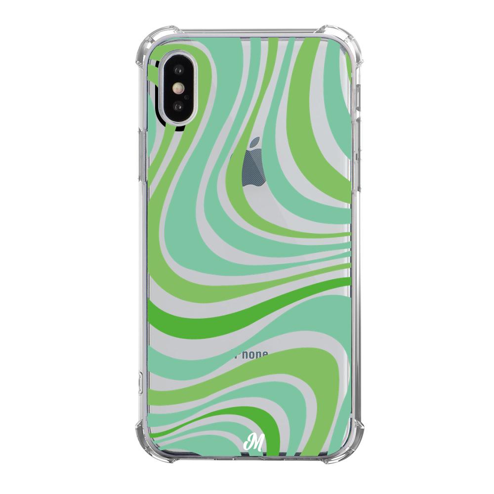 Case para iphone x Groovy verde - Mandala Cases
