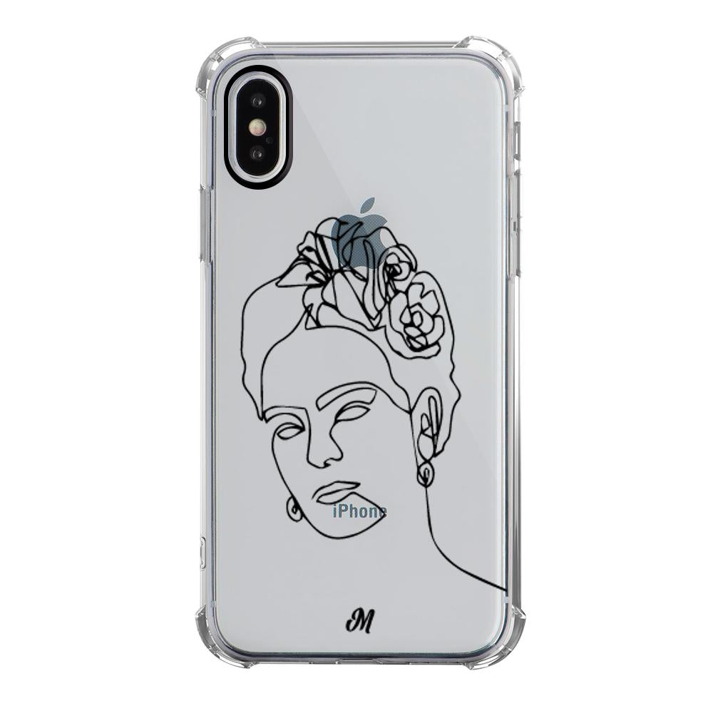 Estuches para iphone x - Frida Line Art Case  - Mandala Cases