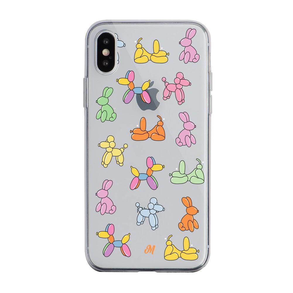 Case para iphone x Globos de mascotas - Mandala Cases